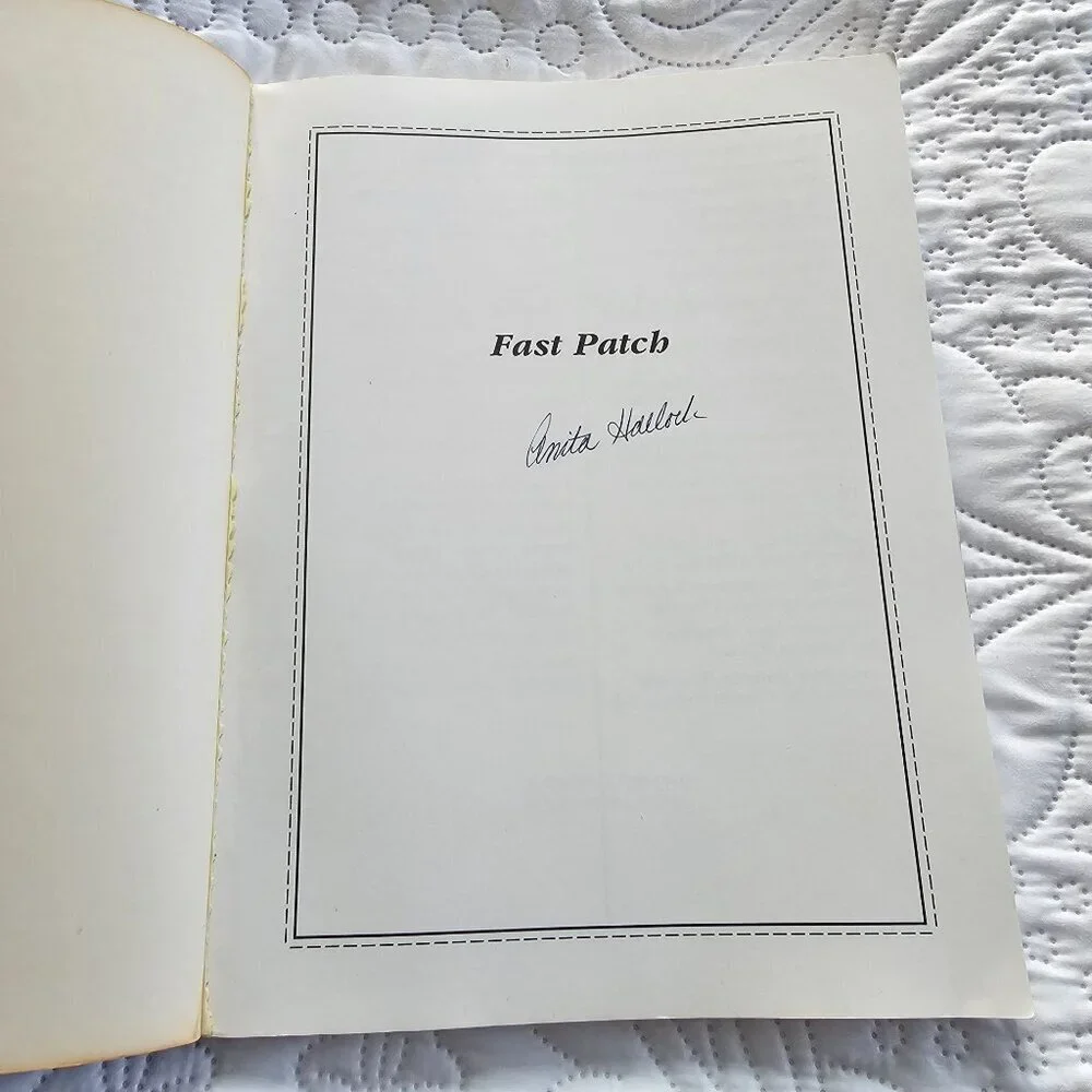 Fast Patch: A Treasury Of Strip Quilt Projects By Anita Hallock, Signed
